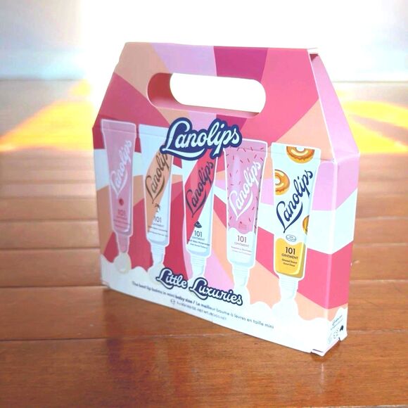 Lanolips 101 Limited Special Edition-Little Luxuries 5 Mini Lip Balm NEW Box Set - Picture 2 of 5